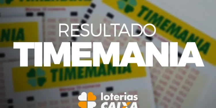 Resultado da Timemania concurso 2234 de 22/04/2025, prêmio de R$ 11,8 milhões