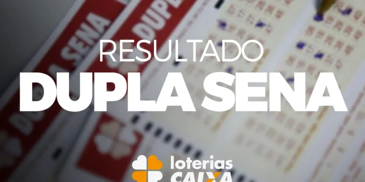 Cartões da Dupla Sena com resultado de concurso 2800
