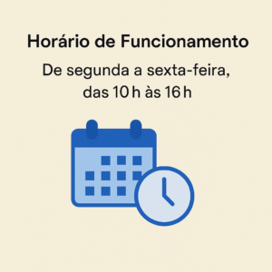 Imagem com os horários de funcionamento da Agência 3880 da Caixa Econômica Federal, de segunda a sexta-feira, das 10h às 16h
