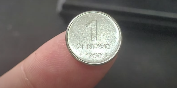 Moeda de 1 centavo de 1980 com tiragem baixa, que pode ser valiosa para colecionadores