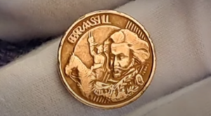 Moeda de 10 Centavos com Erro de Duplicação Moeda de 10 centavos com erro de duplicação no anverso