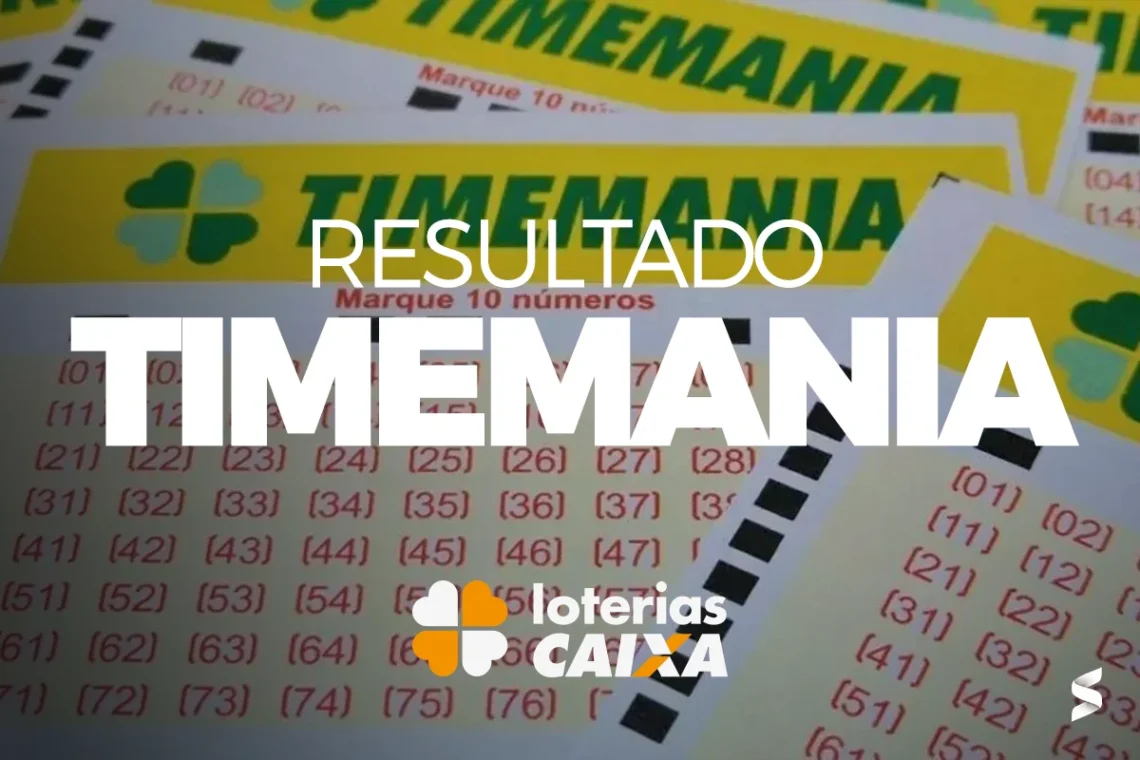 Resultado da TIMEMANIA - Sorteio de 15/04/2025 Resultado do sorteio da TIMEMANIA de hoje