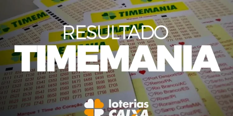 Resultado do sorteio da TIMEMANIA de hoje, 15/04/2025, Concurso 2230
