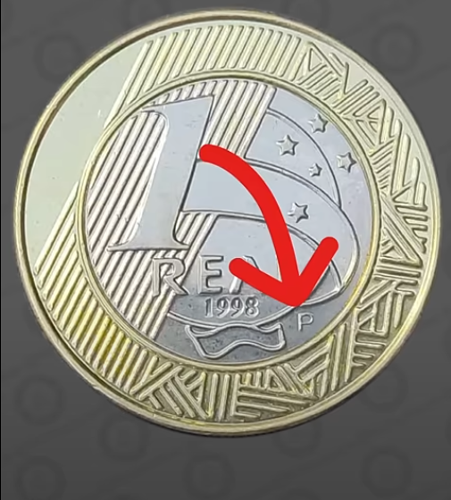 Moeda rara de 1 real com letra P pode chegar a R$ 30 mil Moeda de 1 real de 1998 com a letra P destacada
