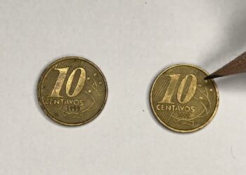 Essas 21 moedas de 10 centavos já vale muito dinheiro; você tem alguma?