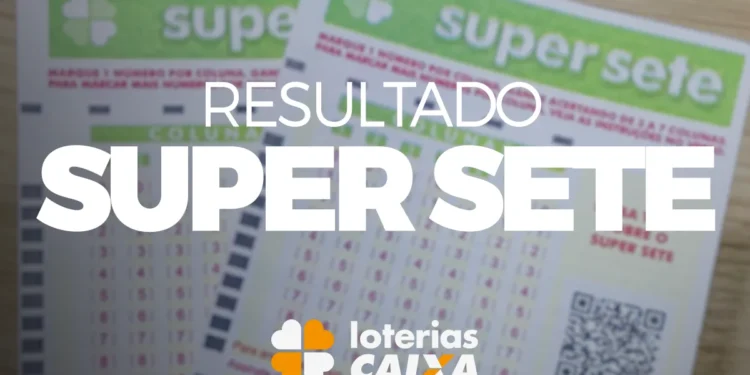 Bilhetes do SUPER SETE sobre uma superfície com destaque para o sorteio do concurso 689