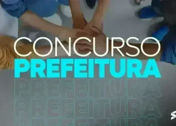 Imagem com mãos se unindo, destacando o texto 'Concurso Prefeitura', alertando para o fim das inscrições.