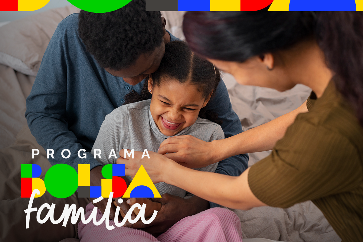 Datas de pagamento do Bolsa Família em junho Família brincando junta, representando os pagamentos do Bolsa Família em junho.
