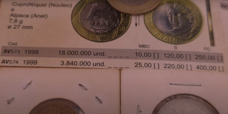 Preço da moeda de 1 real de 1999 segundo catálogo especializado valor da moeda de 1 real de 1999 no catálogo de numismática