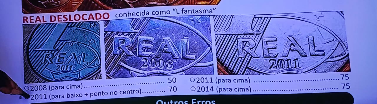 Olhe bem! Moeda de 1 real com palavra fora do lugar está sendo vendida por colecionadores Olhe bem! Moeda de 1 real com palavra fora do lugar está sendo vendida por colecionadores