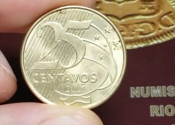 Vendeu por R$ 160: moeda de 25 centavos de 1999 surpreende colecionadores
