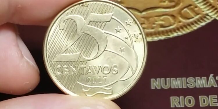 Vendeu por R$ 160: moeda de 25 centavos de 1999 surpreende colecionadores
