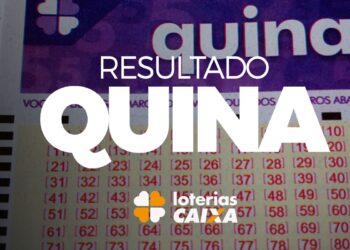 Resultado da Quina - Concurso 6829, com números sorteados.