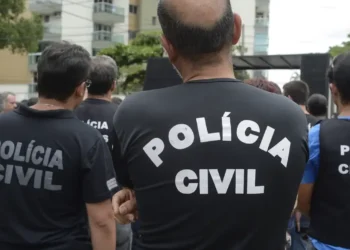 Polícia Civil em manifestação