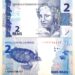 Cédula de 2 reais com imagem da tartaruga marinha, frente e verso