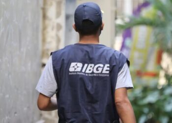 Agente do IBGE caminhando, simbolizando a importância da convocação de excedentes para novos trabalhos