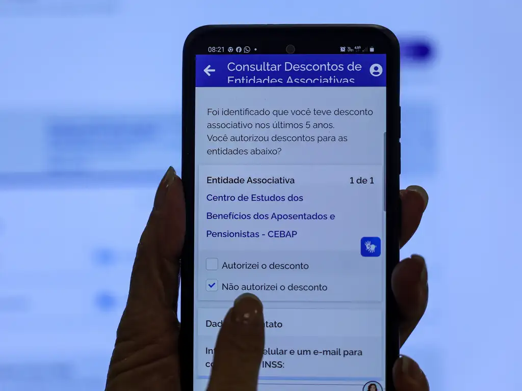 INSS Consulta de descontos associativos no aplicativo Meu INSS pelo celular