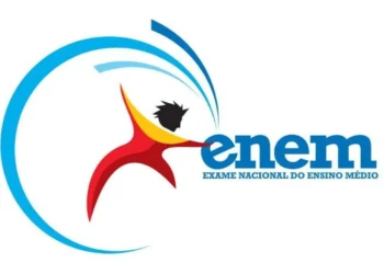 Logo do Enem 2025, simbolizando o desafio da redação.