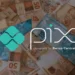 Imagem ilustrativa sobre o sistema de pagamentos PIX, com cédulas de reais e o logotipo do PIX.