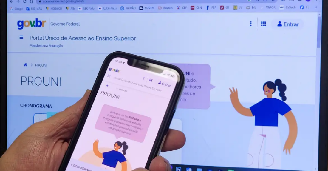 ProUni 2/2025: Inscrições para lista de espera terminam hoje (26) Página do Portal do ProUni com informações sobre inscrição e lista de espera.