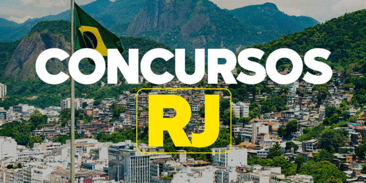 Vista panorâmica do Rio de Janeiro com Cristo Redentor ao fundo e bandeira do Brasil em destaque