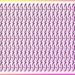 Ilusão de ótica com letras g estilizadas em roxo e uma letra fora do padrão