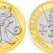Duas moedas de 1 real comemorativas dos Jogos Olímpicos e Paralímpicos Rio 2016, mostrando os mascotes Vinícius e Tom.