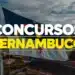 O banner sobre a Lei de Cotas e o Concurso Unificado de Pernambuco com informações sobre o novo período de inscrições.