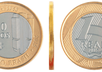 Moeda BC 50 anos Banco Central 2015 valor colecionador rara numismática