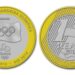 Moeda rara de 1 real comemorativa da Entrega da Bandeira Olímpica (Londres 2012 e Rio 2016), com o valor de face R$ 1 e o ano 2012.