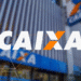 Fachada da agência da Caixa Econômica Federal com logo e letreiro azul.