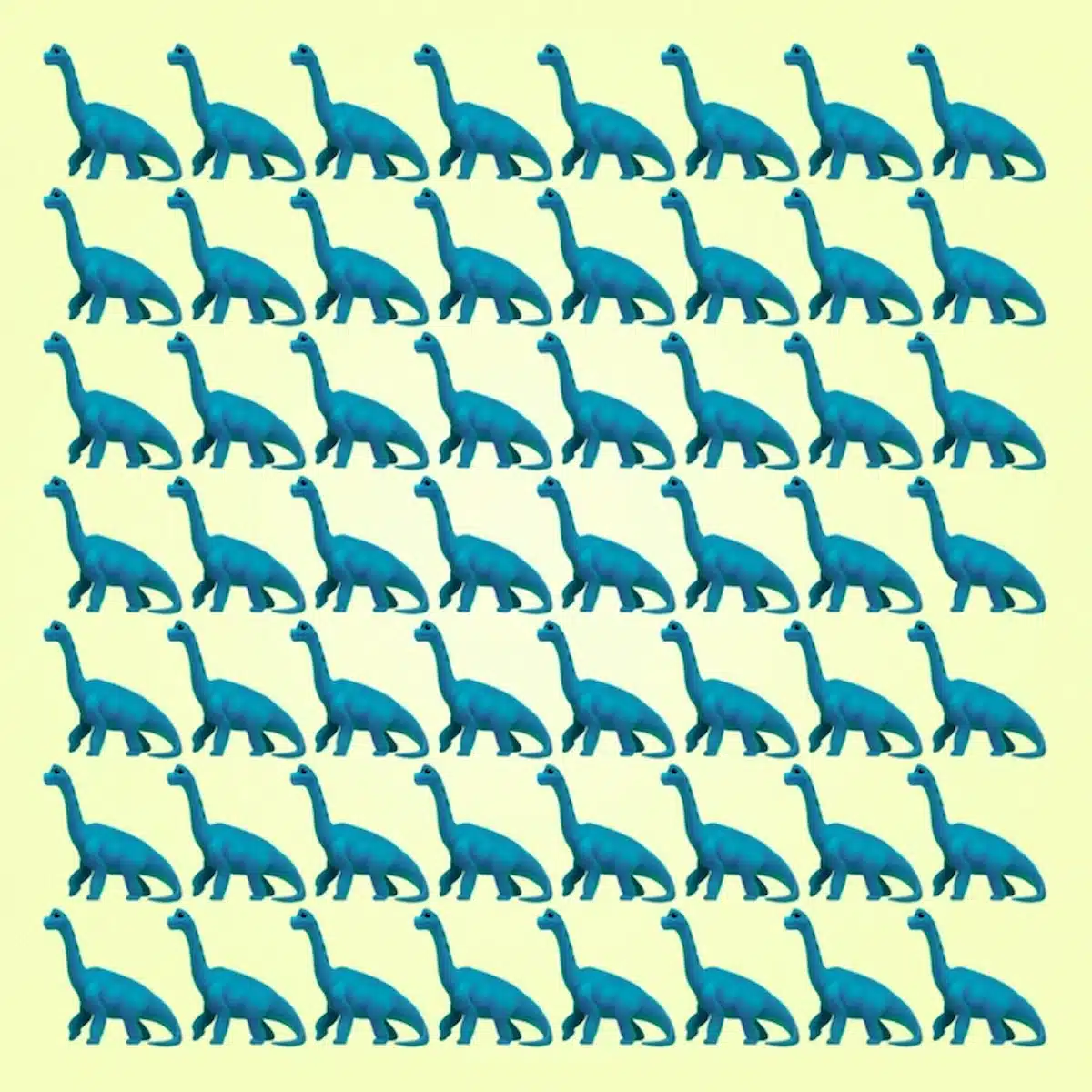 Desafio visual: Identifique o dinossauro que é diferente dos demais em 20 segundos