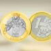 Duas moedas de R$ 1 do Paratriatlo, série olímpica e paralímpica Rio 2016, que podem atingir R$ 900 no mercado numismático se tiverem defeito.