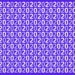 Teste visual com um padrão repetido do número 2 e 0 em azul e roxo com fundo azul escuro