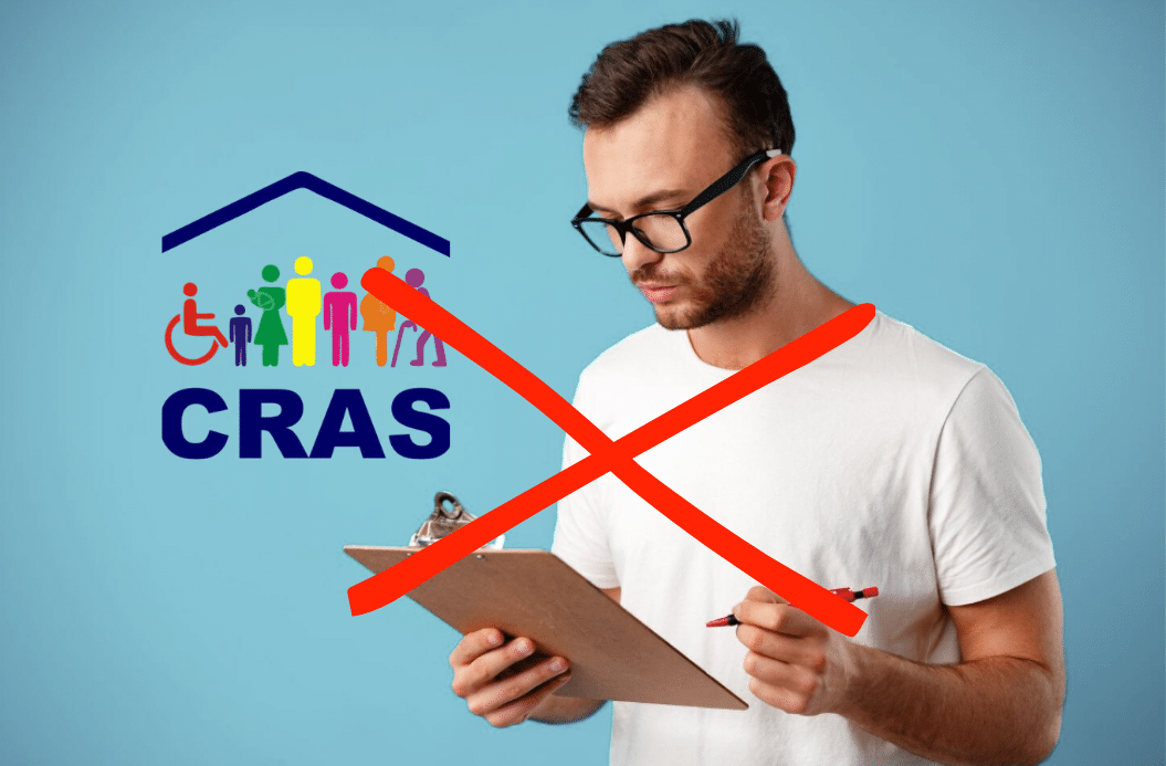 Motivos para o cancelamento da visita domiciliar do CRAS Imagem ilustrativa sobre os motivos que podem cancelar a visita domiciliar do CRAS, destacando a atualização cadastral e os registros em dia.