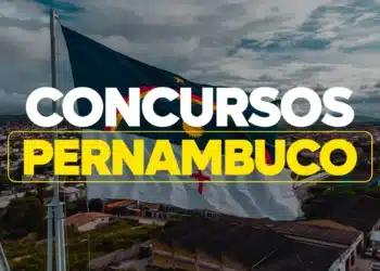 Bandeira de Pernambuco simbolizando concursos públicos da PM e PC com editais previstos para 2026