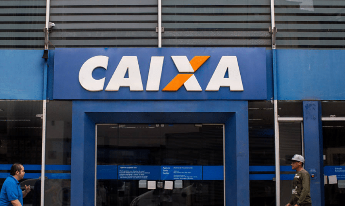 Logotipo da Caixa Econômica Federal em fundo branco.