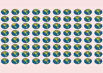 Múltiplos globos terrestres desenhados em linha, mostrando mapas das Américas em fundo rosa claro.