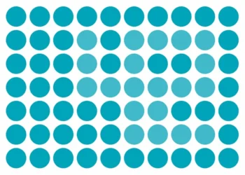 Desafio visual com dezenas de círculos azuis para encontrar o número 42 em 20 segundos.