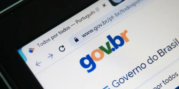 Tela de computador exibindo página do portal oficial gov.br do Governo do Brasil