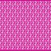 Teste visual com um padrão repetido do número 2 em cores branco e rosa claro sobre fundo rosa.