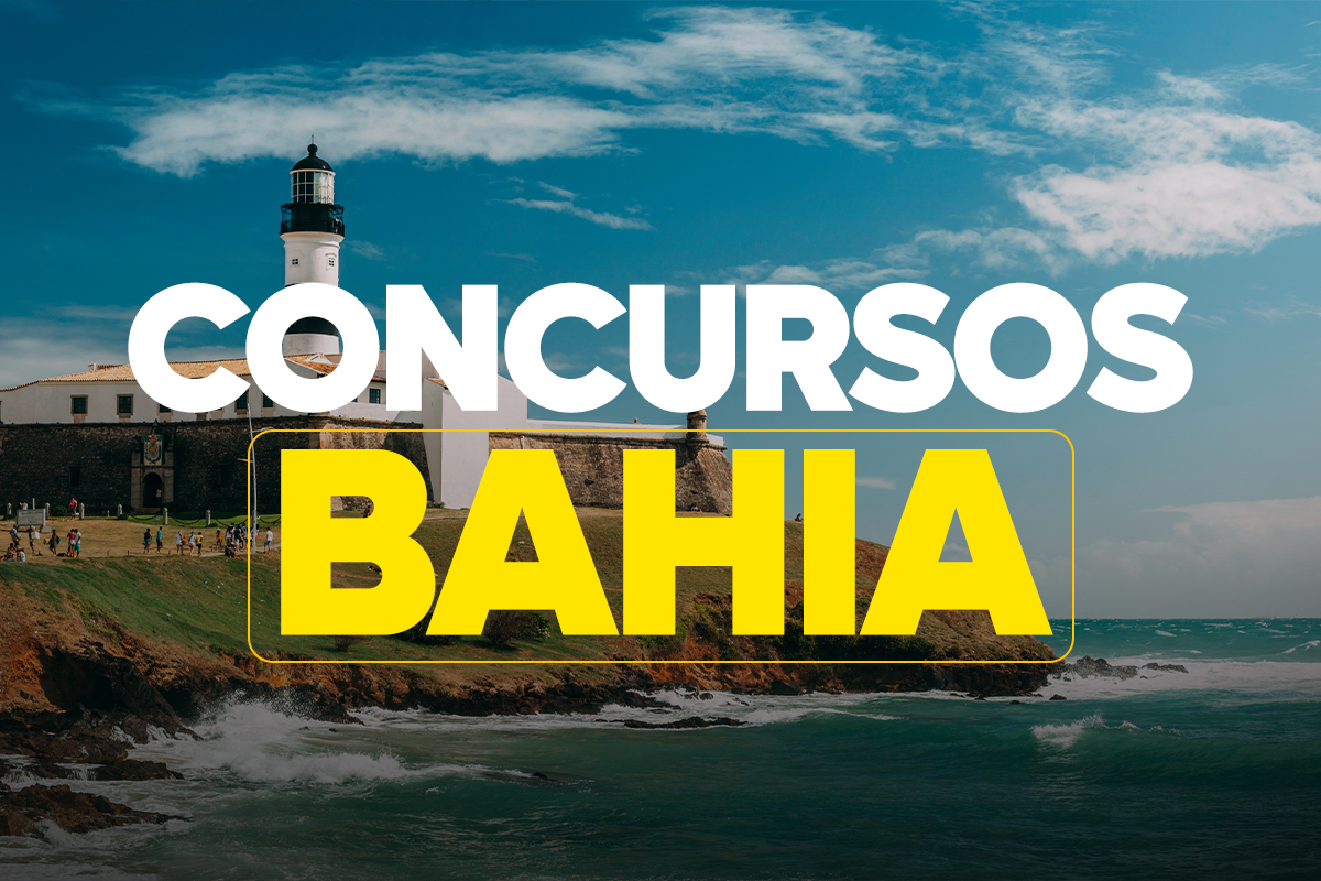 Concursos públicos Bahia 2026 níveis médio e superior em órgãos administrativos