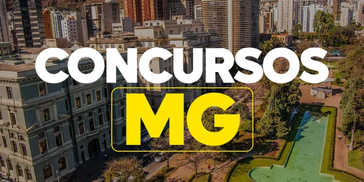 Imagem da cidade de Belo Horizonte, Minas Gerais, com destaque para o anúncio de concursos e seleções públicas que encerram as inscrições na próxima segunda-feira, 22.