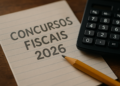 Planejamento de estudos concursos fiscais 2026 com cronograma e materiais
