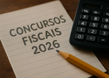 Planejamento de estudos concursos fiscais 2026 com cronograma e materiais