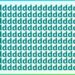 Desafio visual com um fundo azul com texto repetitivo da letra "d" em azul-turquesa