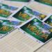 Cartelas da Mega da Virada com datas e números para aposta e sorteio da loteria especial de fim de ano