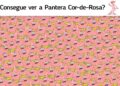 Teste visual com vários Patrick Estrela em tom de rosa e uma pantera cor-de-rosa escondida no meio