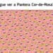Teste visual com vários Patrick Estrela em tom de rosa e uma pantera cor-de-rosa escondida no meio