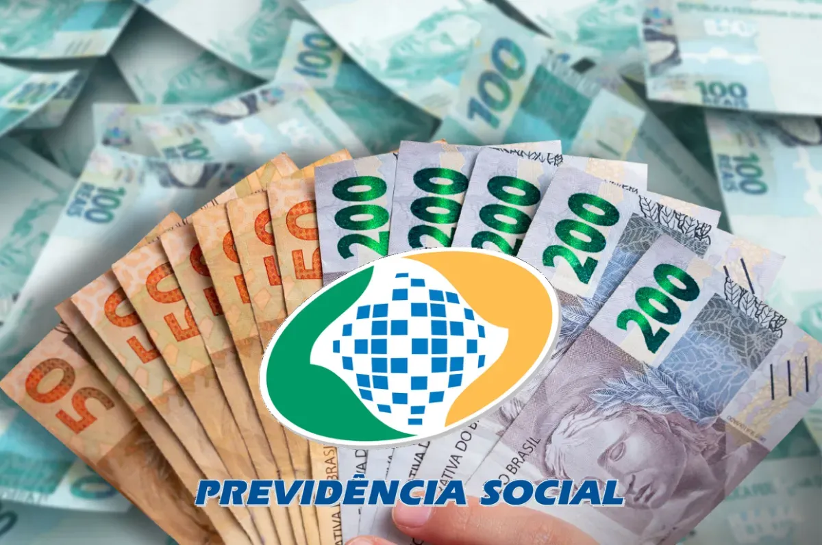 Reajuste do INSS 2026: Beneficiários receberão até R$ 8.475,54 Notas de dinheiro brasileiras de diferentes valores com logo do INSS, representando o reajuste do INSS de até R$ 8.475,54 em 2026.
